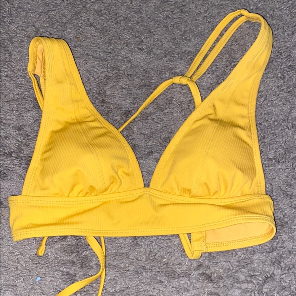 Targert Xhilaration yellow bikini top